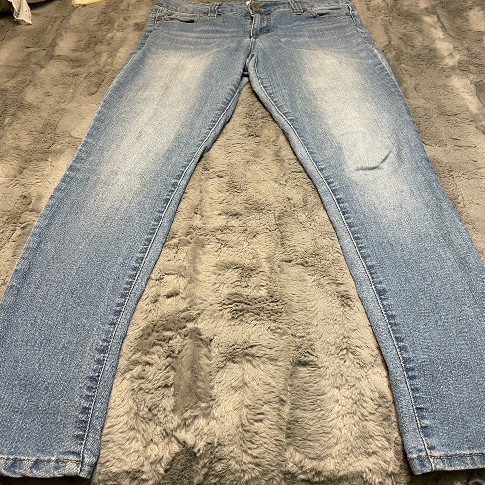 Blue Asphalt Skinny Jeans